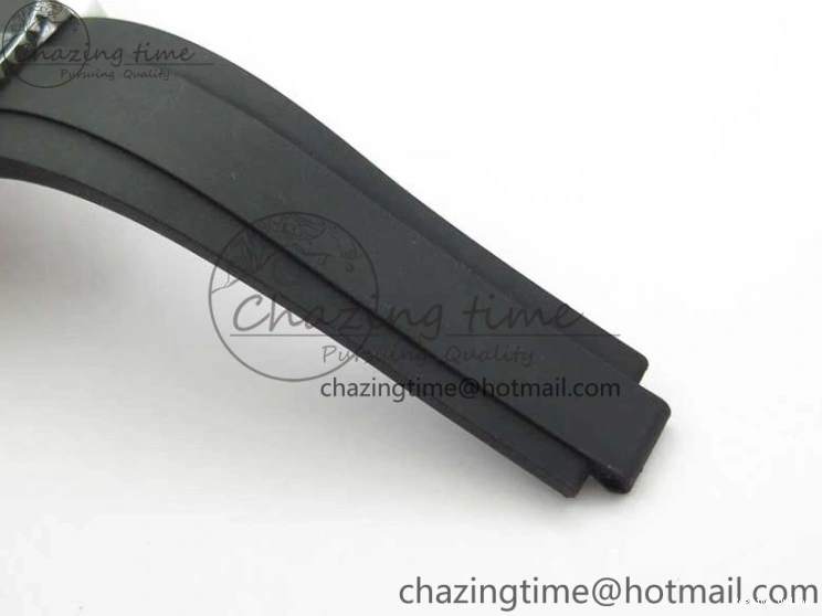 0416 Yacht-Master 116655 ARF SS Custom Made Black Ceramic Bezel on Oysterflex Rubber Strap A HighPerformance 3064